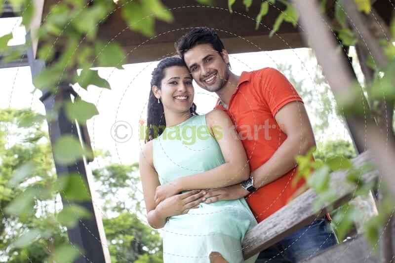 couple enjoying each others company in the balcony