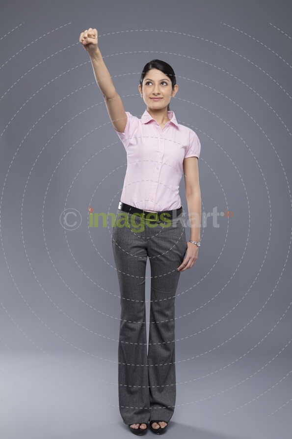 businesswoman with high aspirations