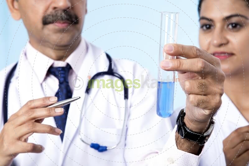 close up shot of doctors in laboratory 