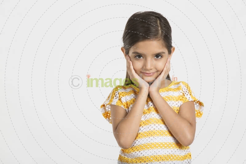 girl kid smiling and posing 