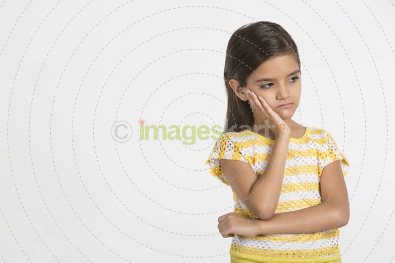 girl kid with sad expressions 