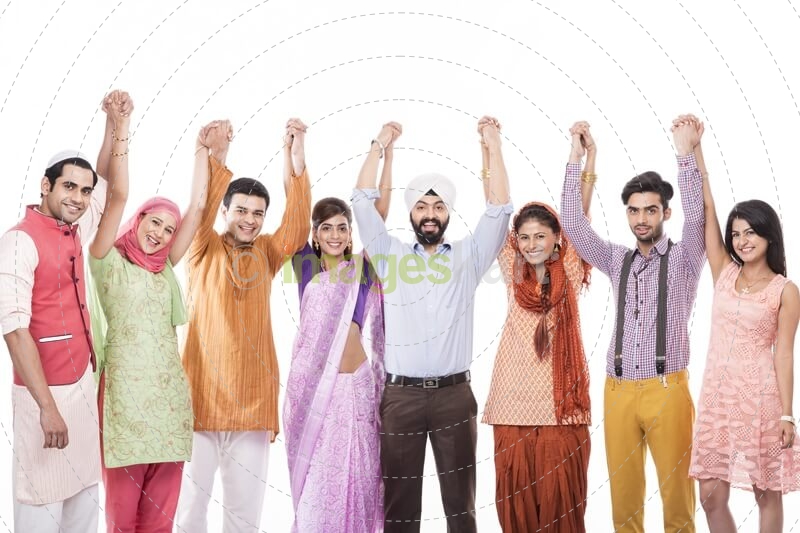 indians holding hands