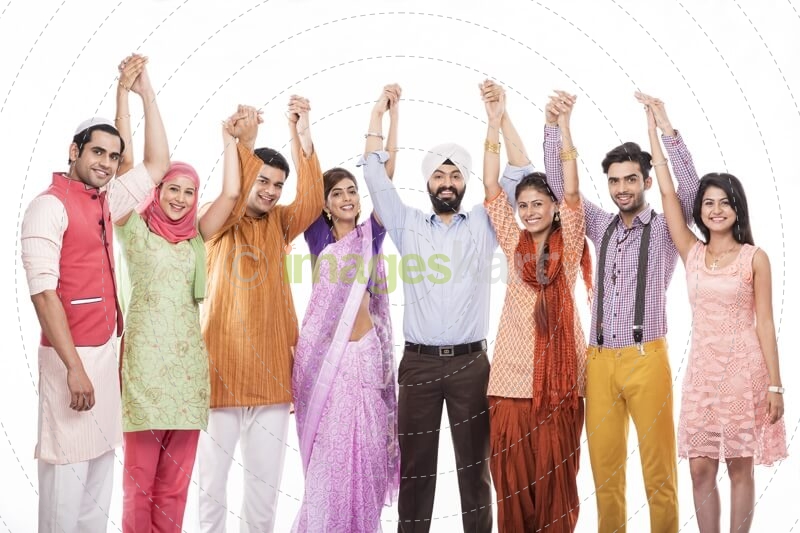 indians holding hands