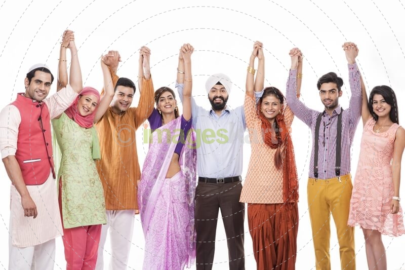 indians holding hands