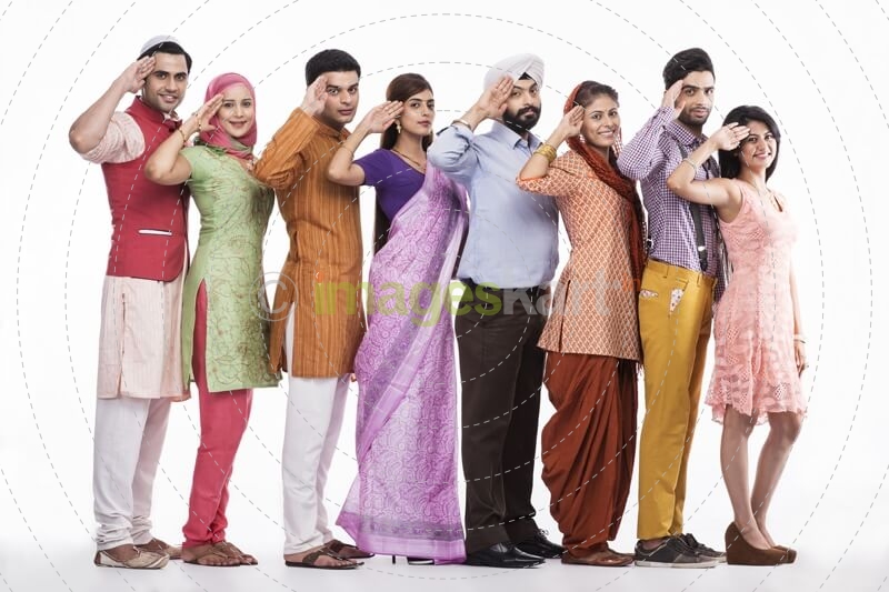 indians saluting 