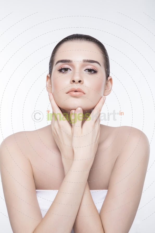 girl showing smooth skin