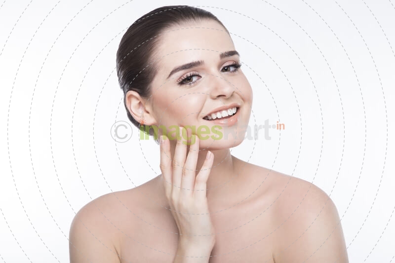 perfect skin of a beautiful girl