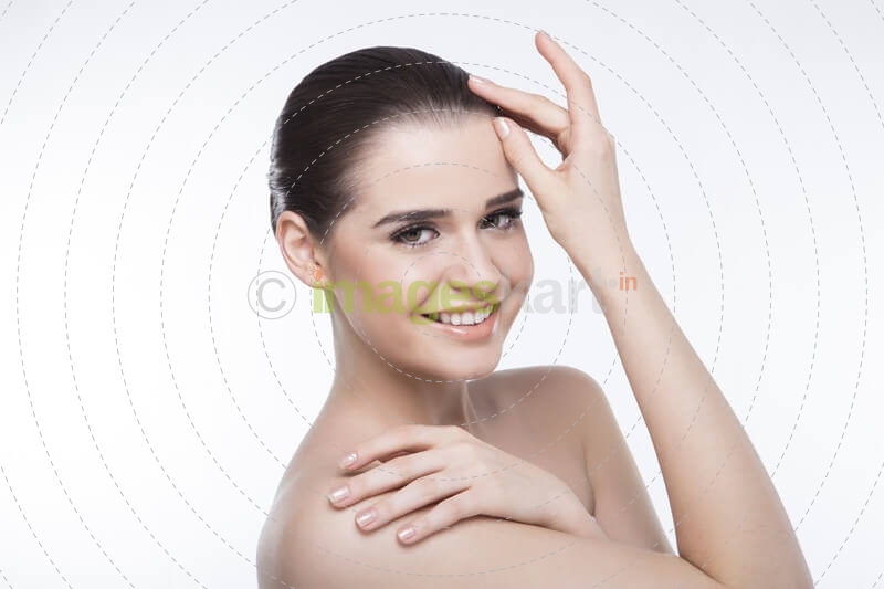 girl flaunting her smooth skin