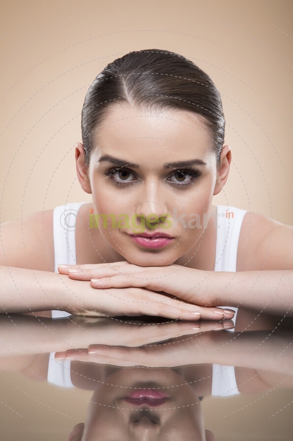 beautiful girl flaunting her smooth skin