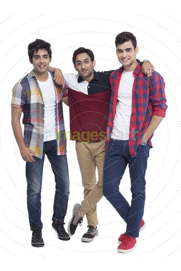 three boys having fun