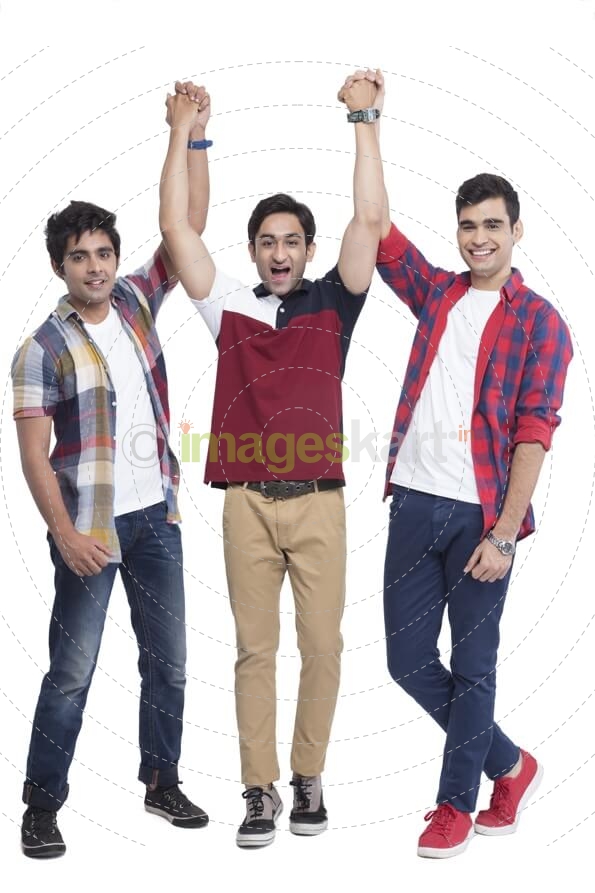 three boys having fun