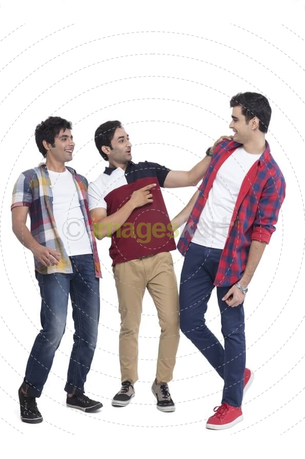 three boys having fun