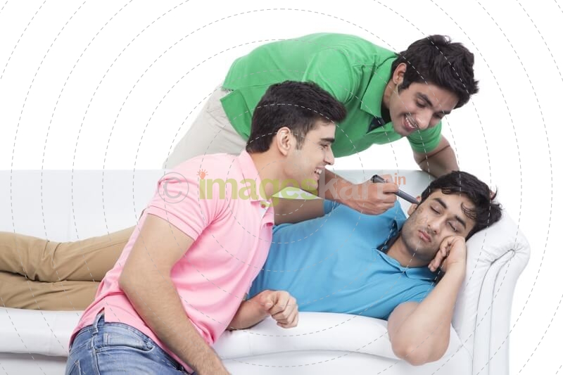 friends playing prank