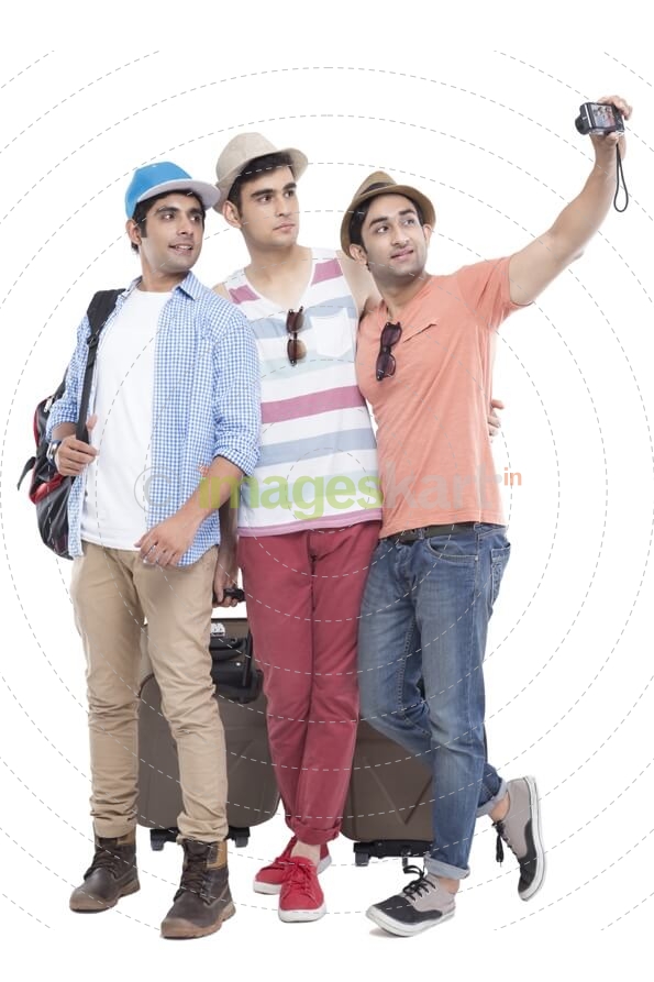 friends on tour clicking pictures