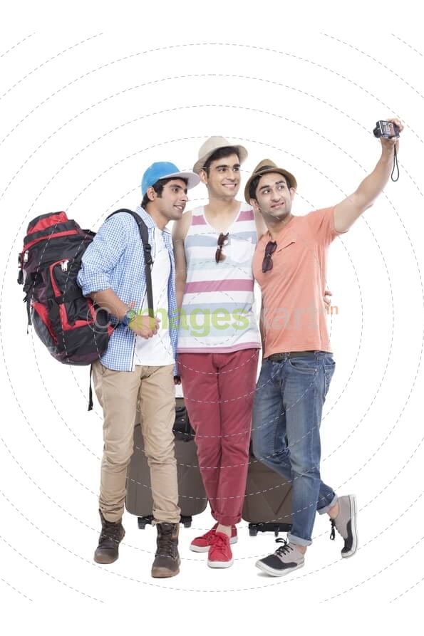friends on tour clicking pictures