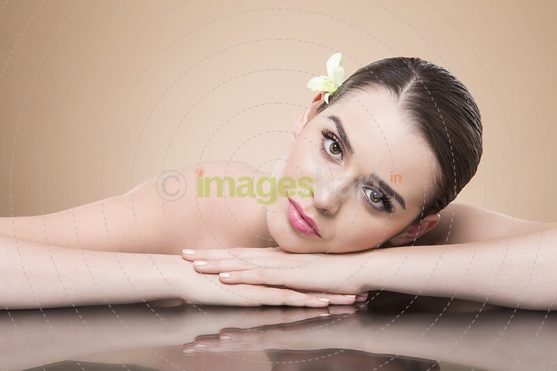 girl with beautiful skin