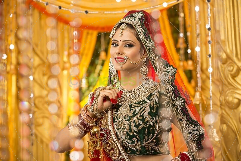 beautiful indian bride posing 