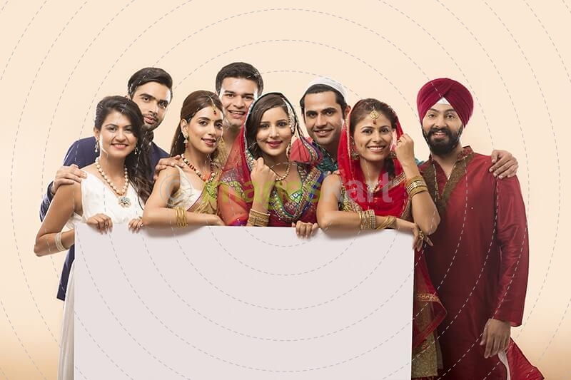 indians with a message board