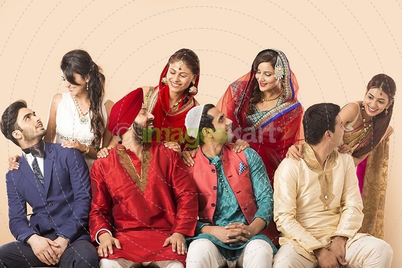 people from different religion looking at each other