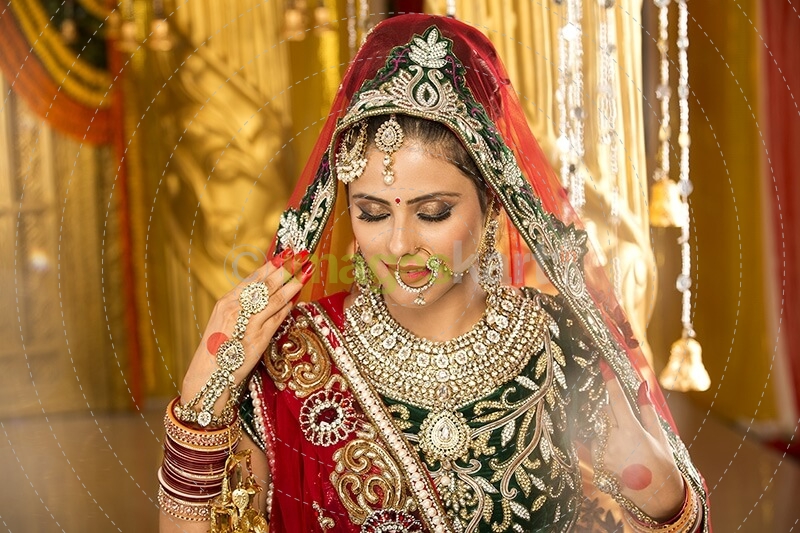 beautiful indian bride posing 