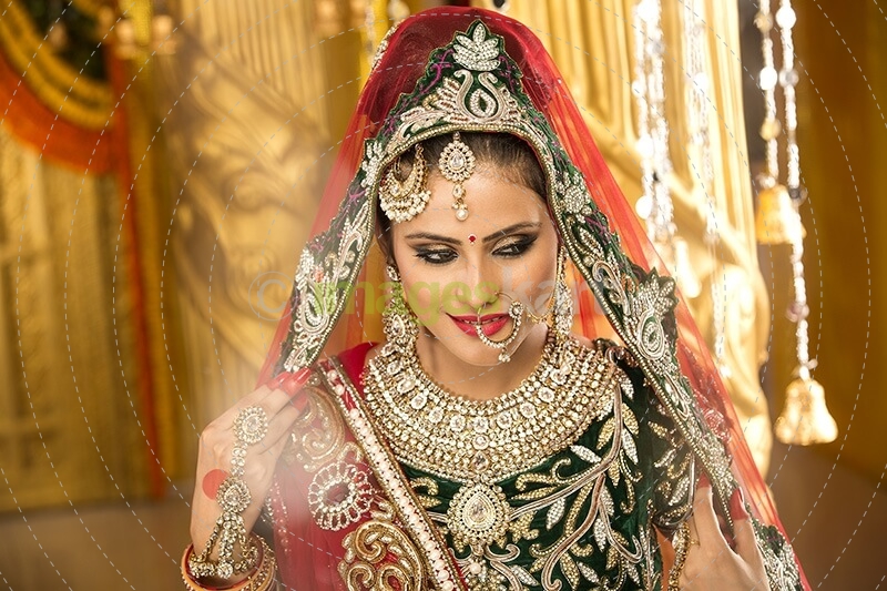 beautiful indian bride posing 