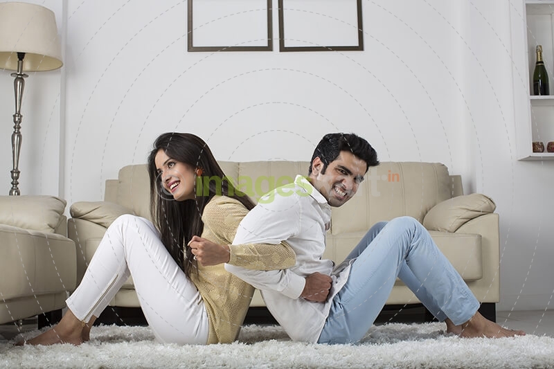 couple having leisure time at home 