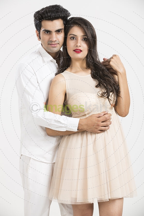 young couple posing 