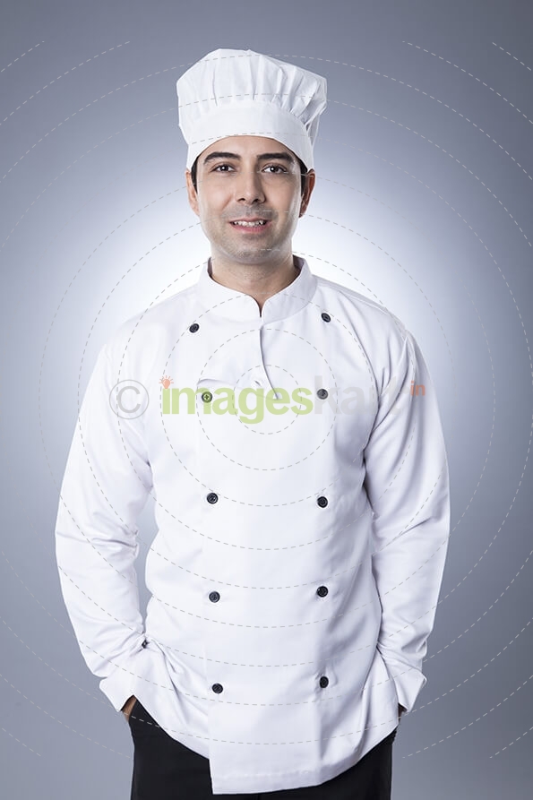 chef with hands in pockets 