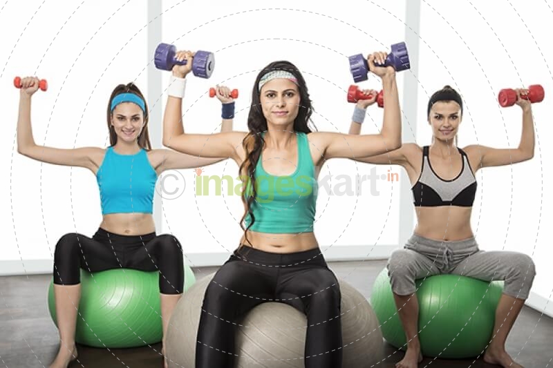 girl performing aerobics 