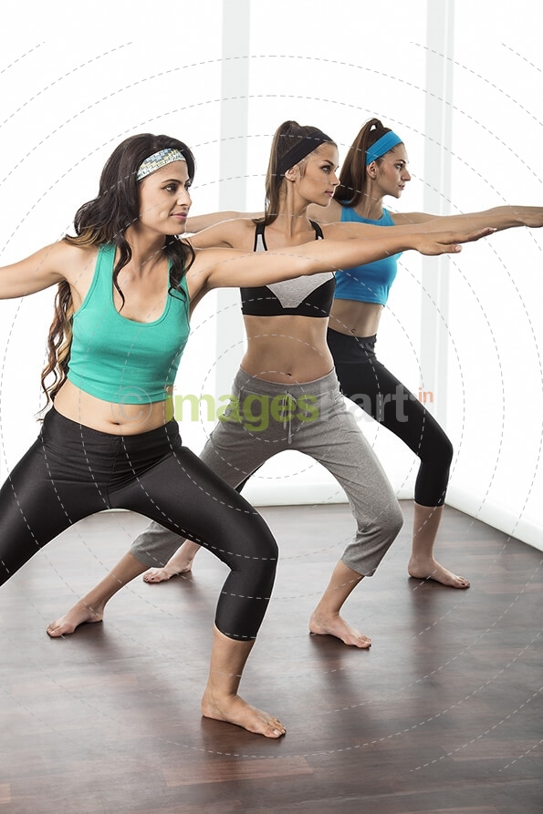 girl performing aerobics 