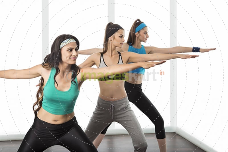 girl performing aerobics 