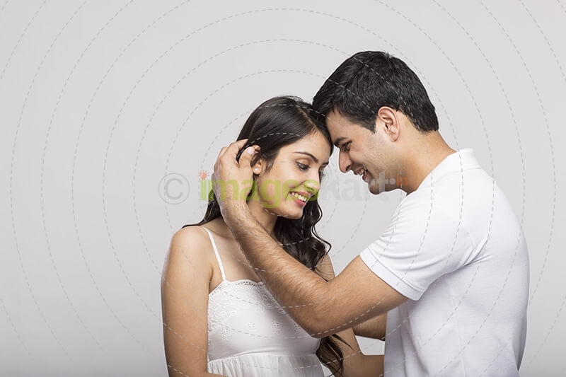 couple smiling and posing