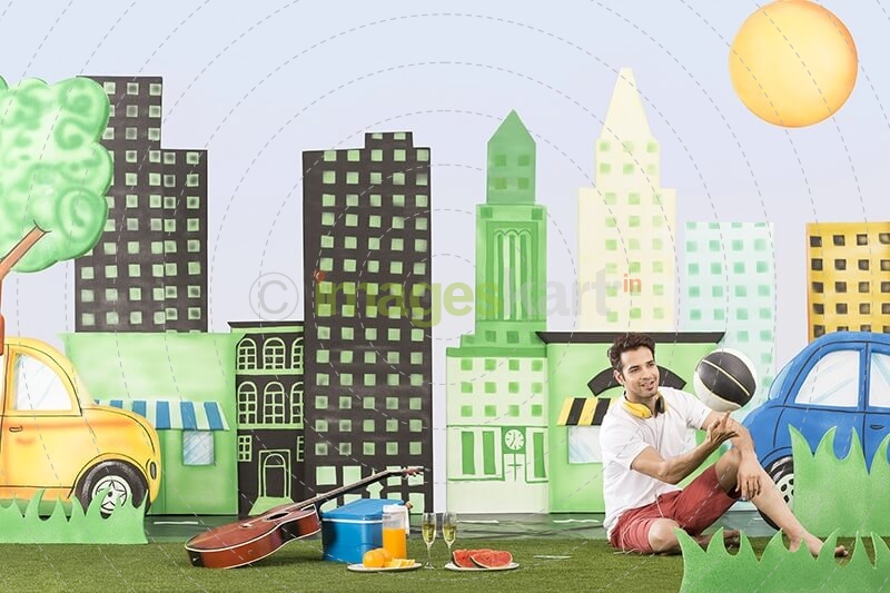 Man playing with football