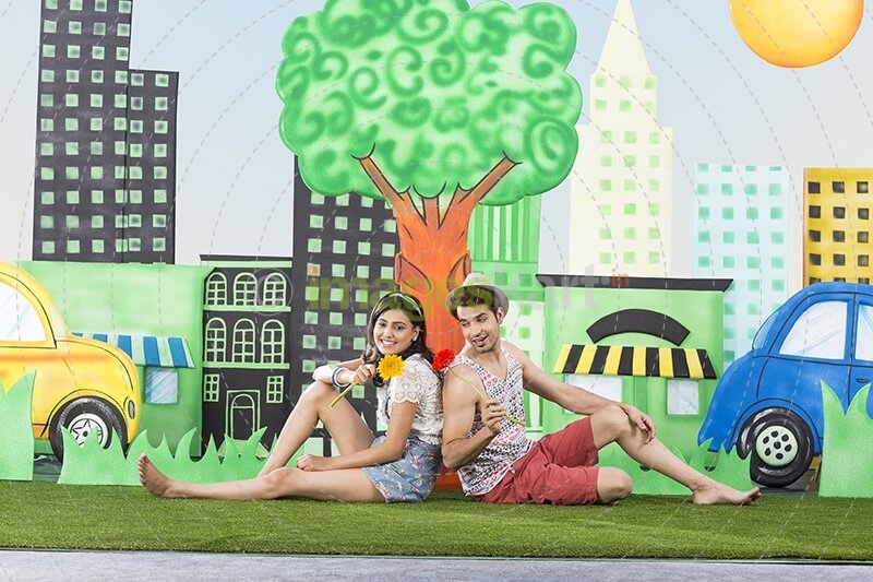 couple in garden