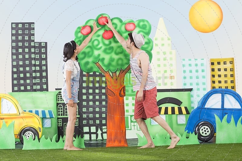 couple in garden