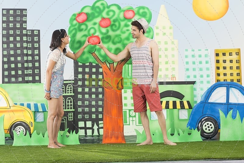 couple in garden