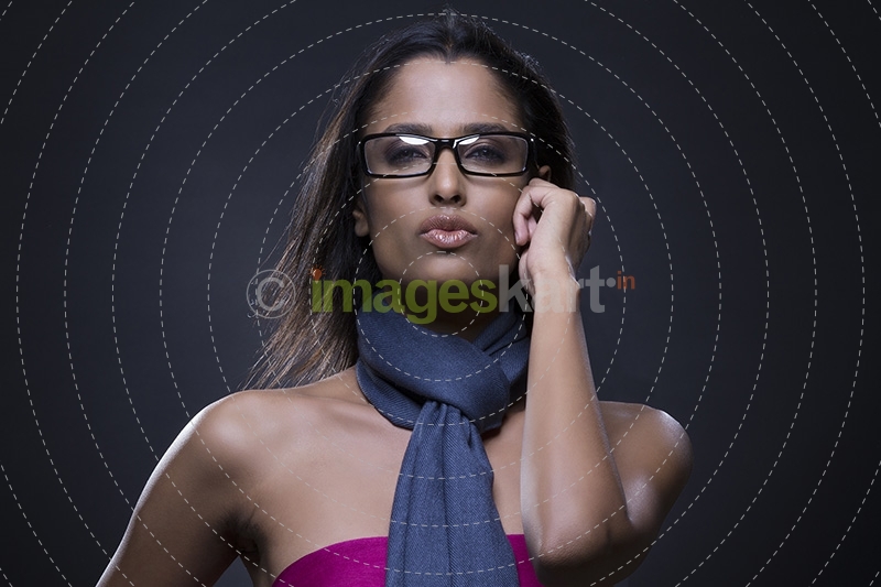 Beautiful young girl posing with a smile