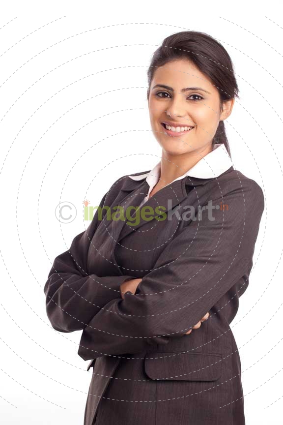 beautiful businesswoman posing for the camera