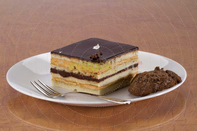 chocolate cake on plate
