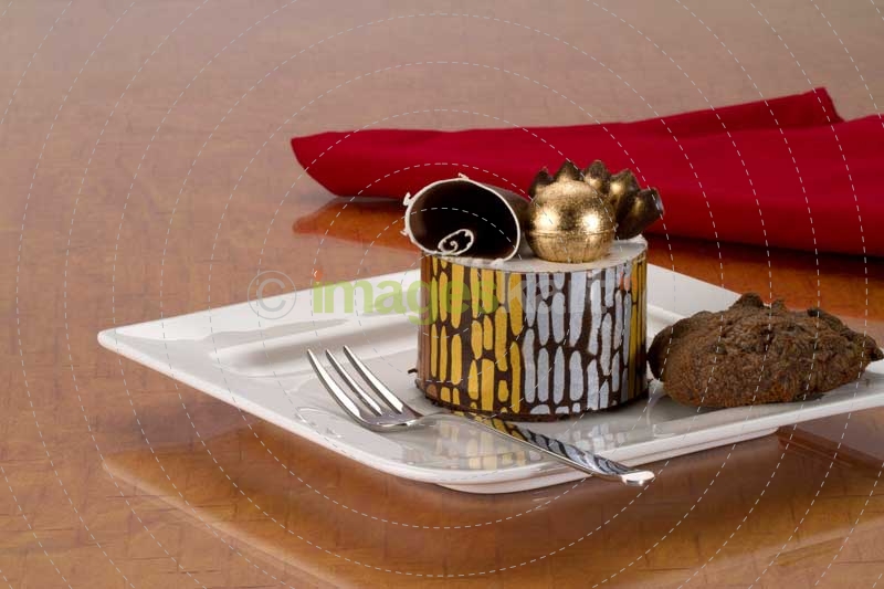 cookies served with cake