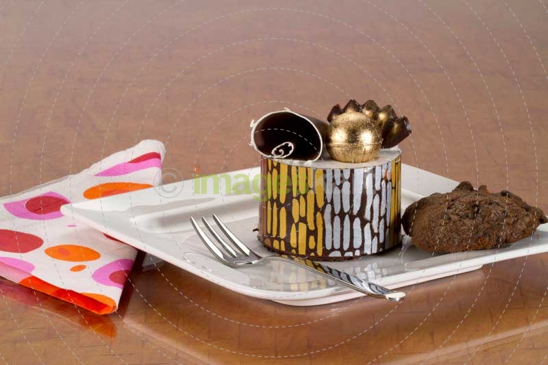 cookies served with cake