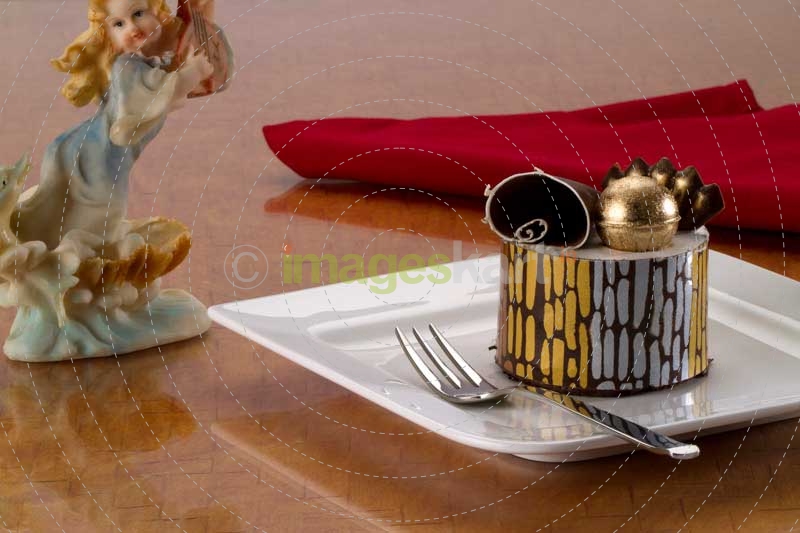 cake and show piece on a table