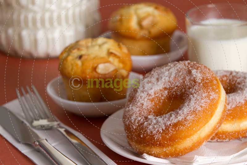 close-up of breakfast on table