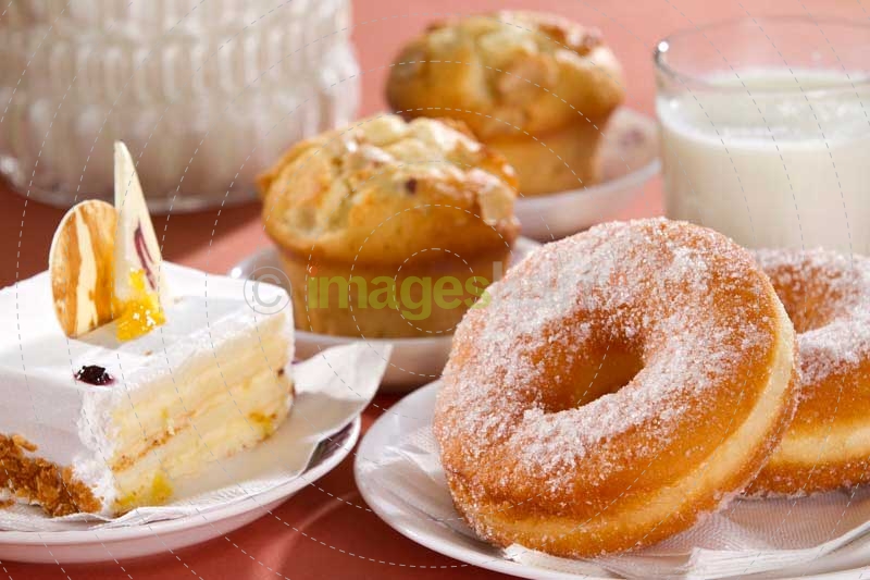 delicious snacks on table 