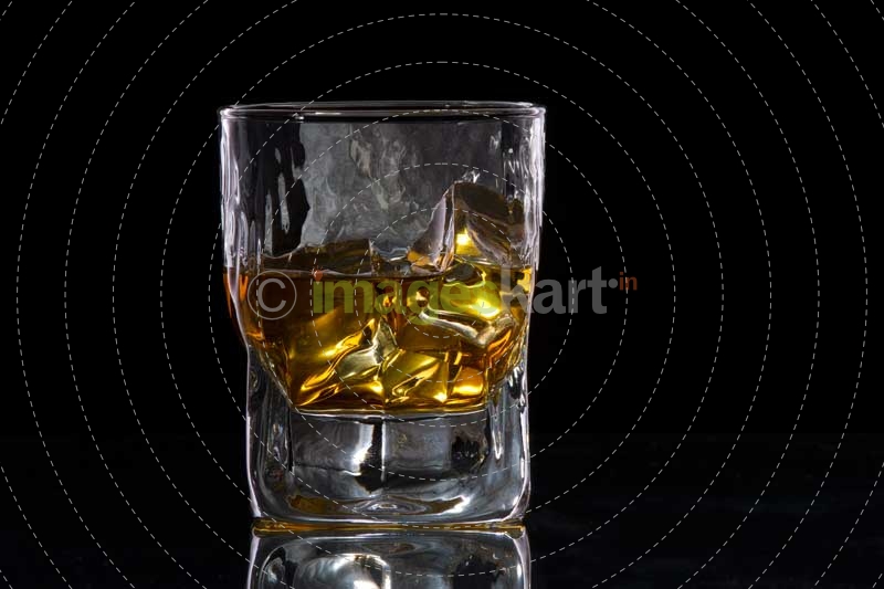 a glass of cold whiskey