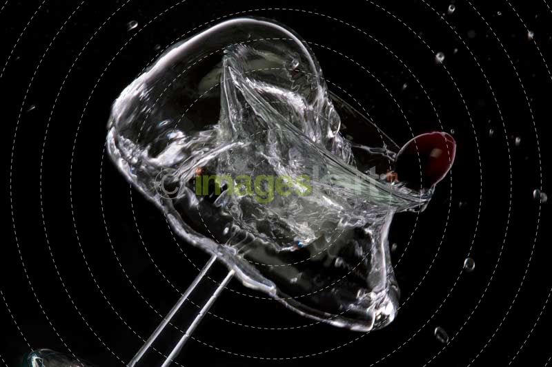 splash in a glass of martini when topped with grape