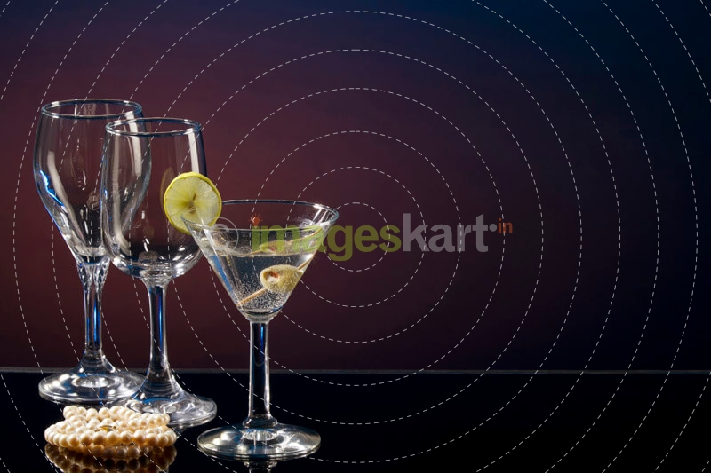 glasses for serving drinks