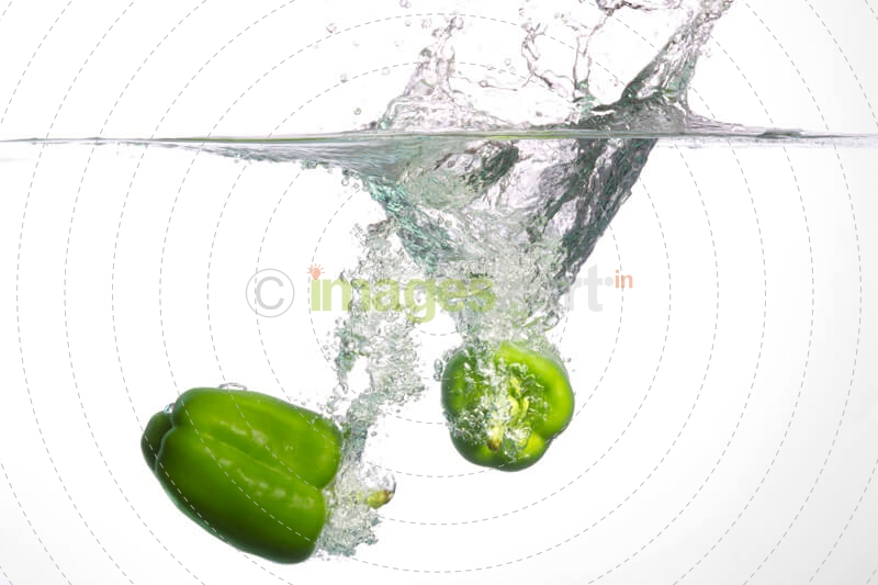 green vegetable immersed in fresh water