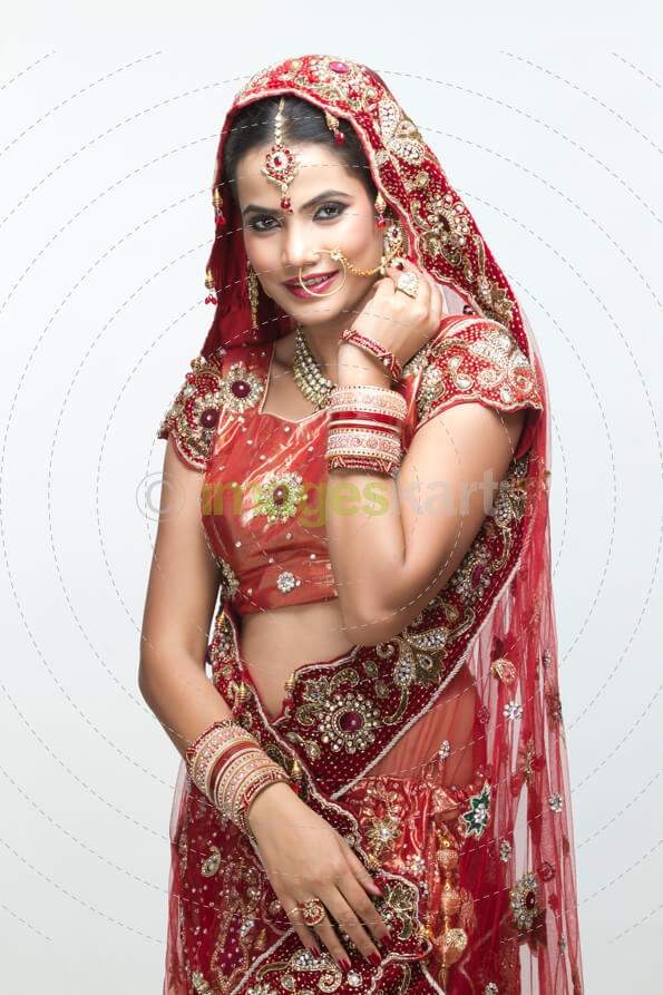 woman in bridal wear