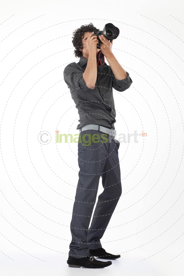 guy in action while clicking 